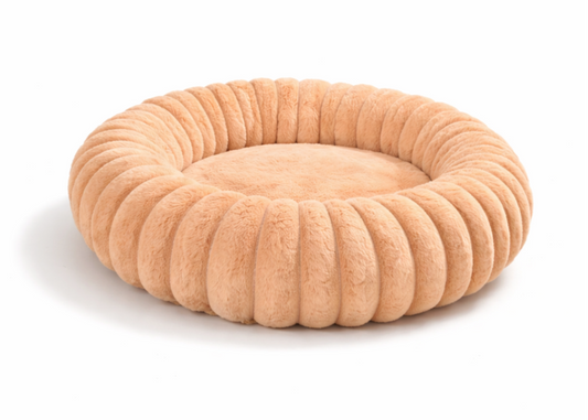 Ultra-Soft Plush Round Donut Support Dog & Cat Bed