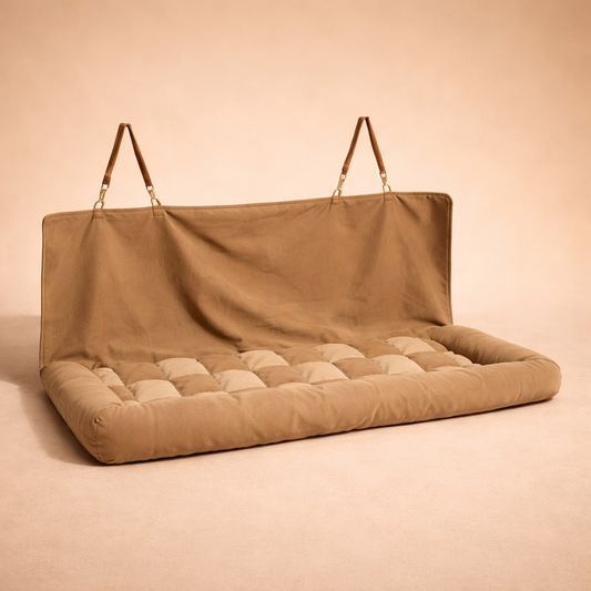 Travel Bolster Safety Back Seat Large Dog Car Seat Bed - Chessboard Lounge