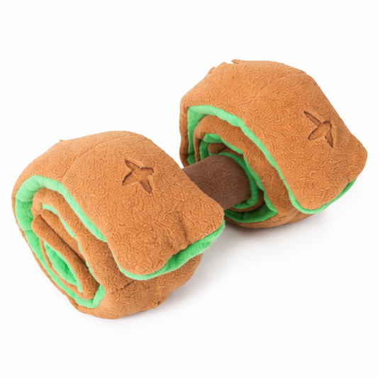 Puzzle Food Dispenser Interactive Dog Dumbbell Treat Toy